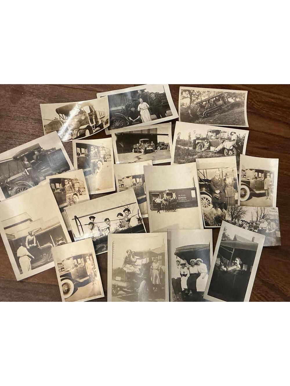 Vintage Lot of Black and White Photographs Old Automobiles Antique Cars